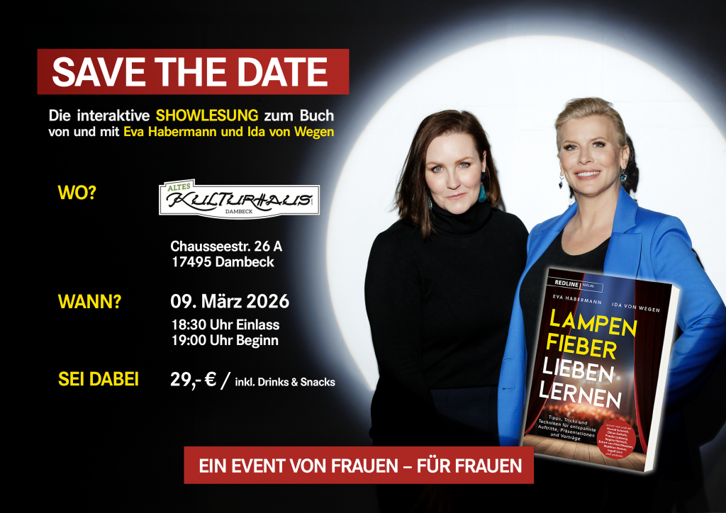 interaktive Lesung im alten Kulturhaus Dambeck Frauentag Lampenfieber 09.03.2026