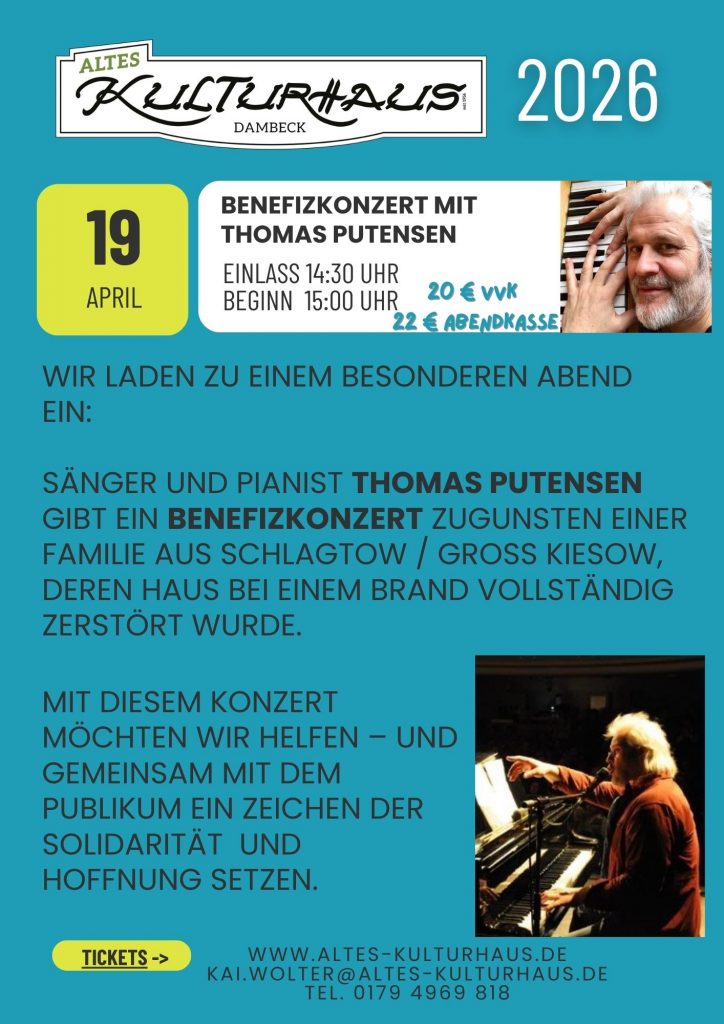 Thomas Putensen im Kulturhaus Dambeck